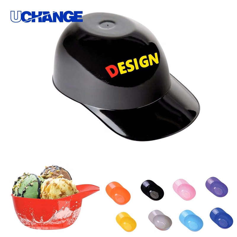 Mini Baseball Helmet Ice Cream Dessert Bowl