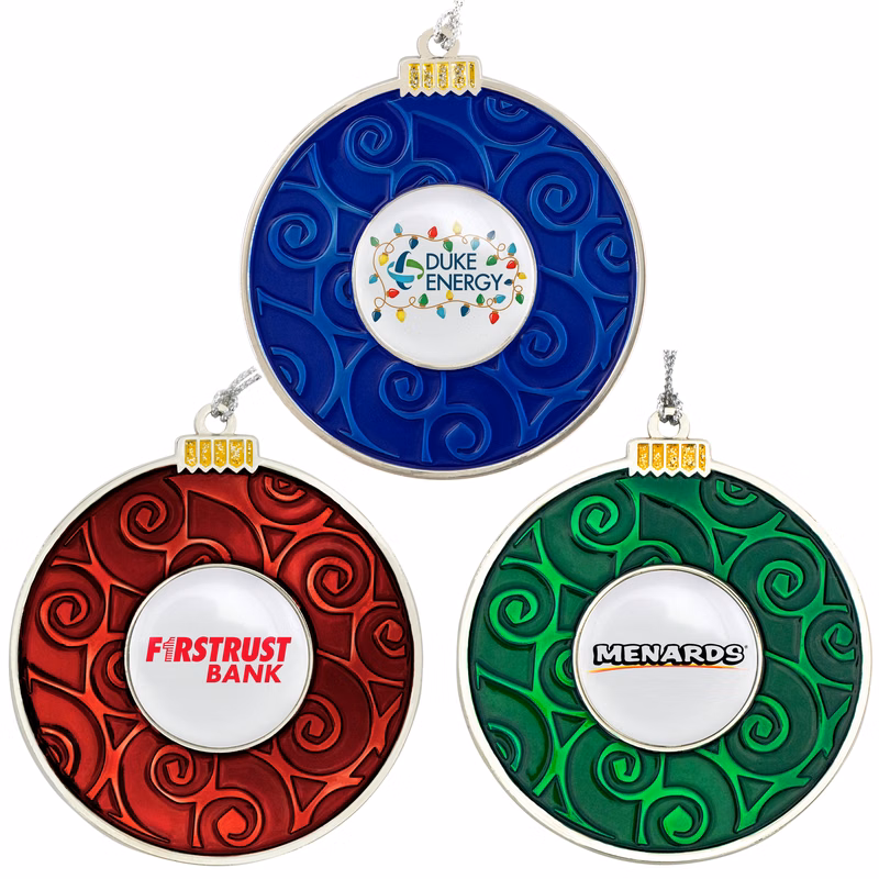 Round Bulb Holiday Ornaments