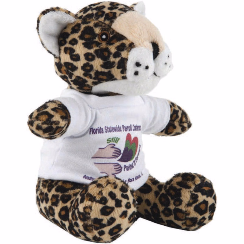 Super Soft Stuffed Animal, 8"- Leopard