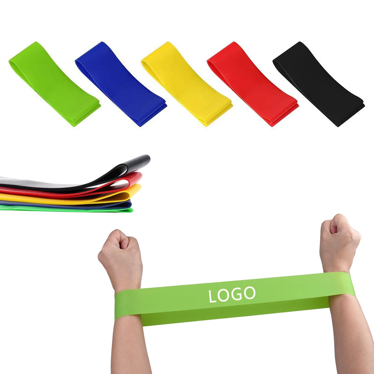 5 PCS TPE Fitness Resistance Bands Exercise 1