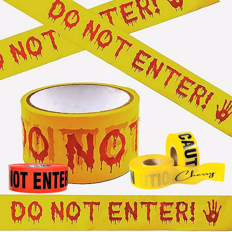 Halloween Decorations Caution Tape