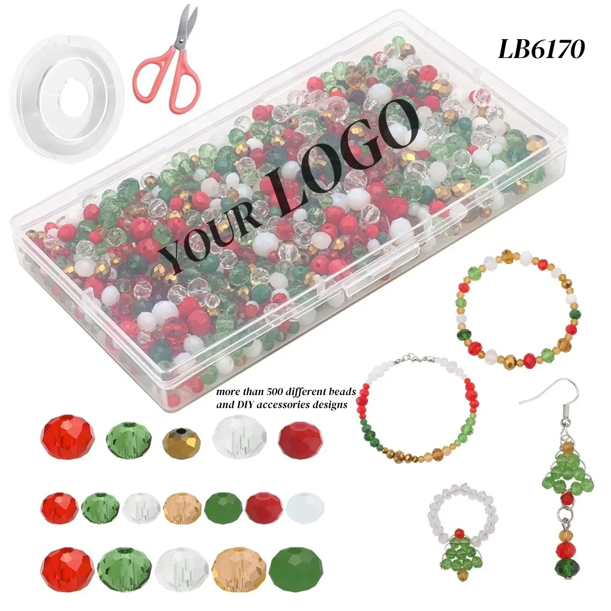 Crystal Beads Making Set for Christmas Jewelry Craft Kits 1