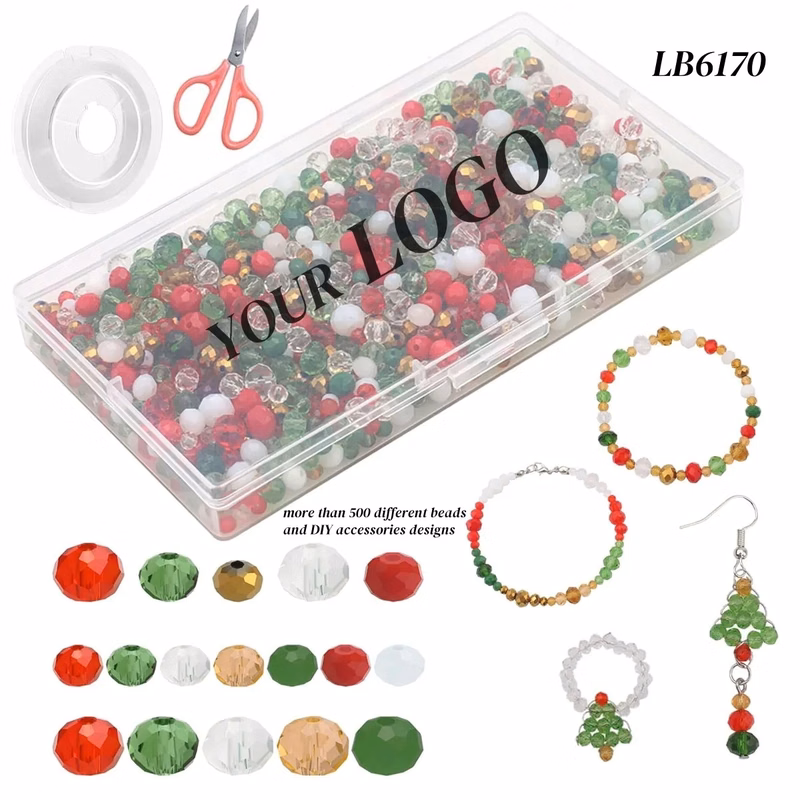 Crystal Beads Making Set for Christmas Jewelry Craft Kits