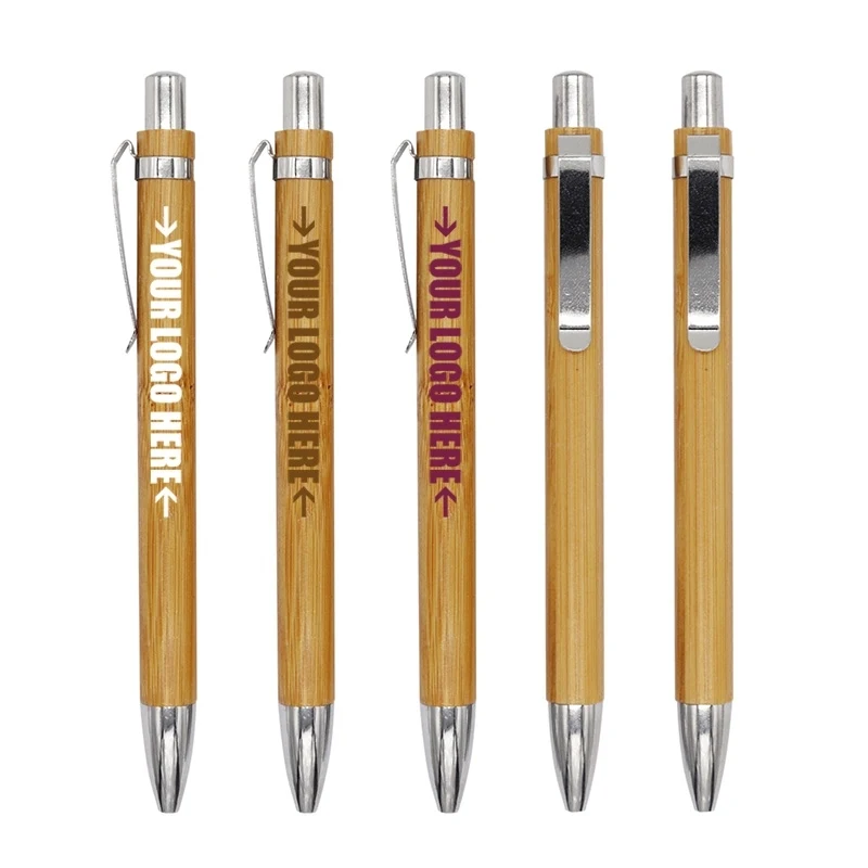 Custom Luxury Bamboo Ballpoint Pen 1