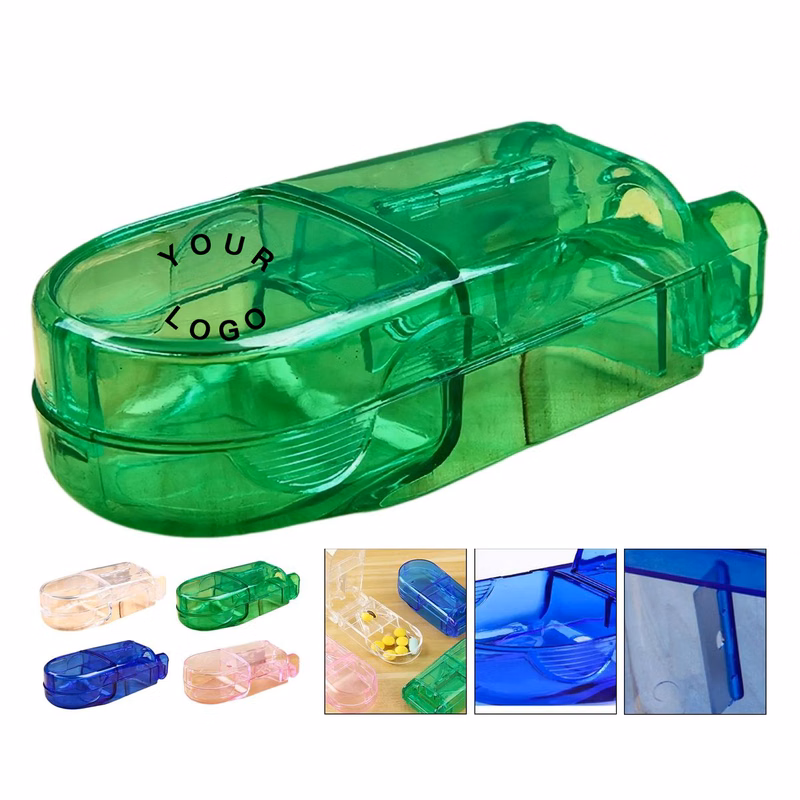 Plastic Pill Splitter with Finger Guard