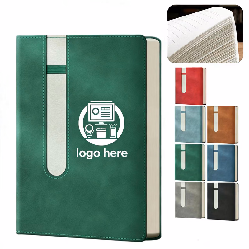 PU Leather Notebook with Pen Holder