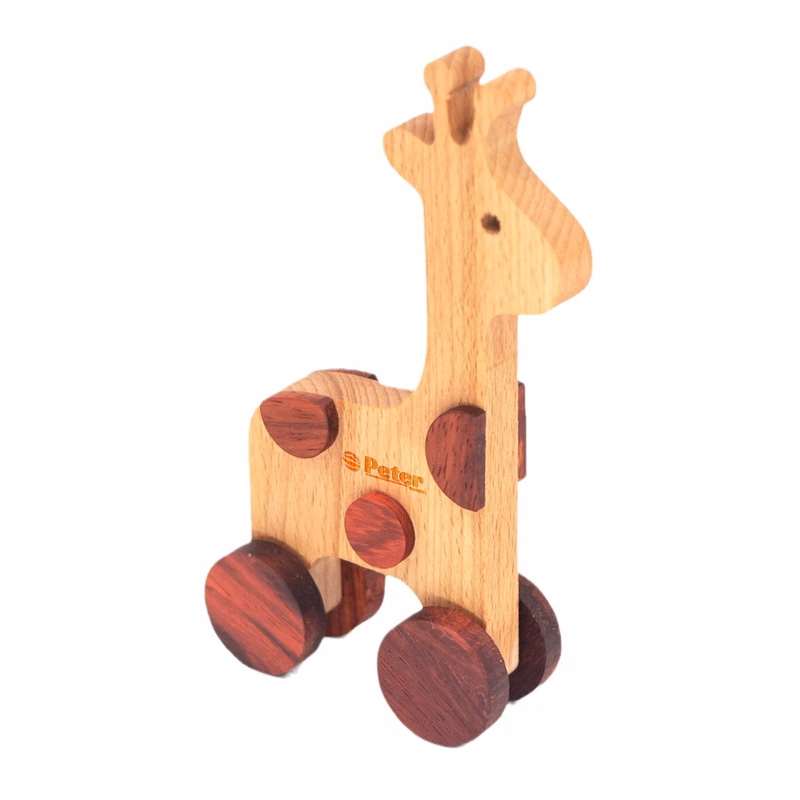 Wood Giraffe Car Assembly Kids Toy