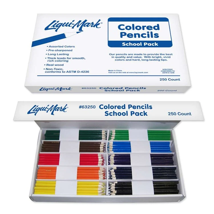 Colored Pencils Class Pack - 250 Piece 1