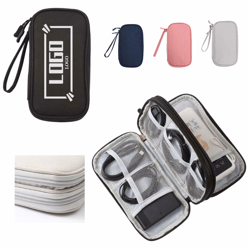 Double-layer Waterproof Data Cable Storage Bag