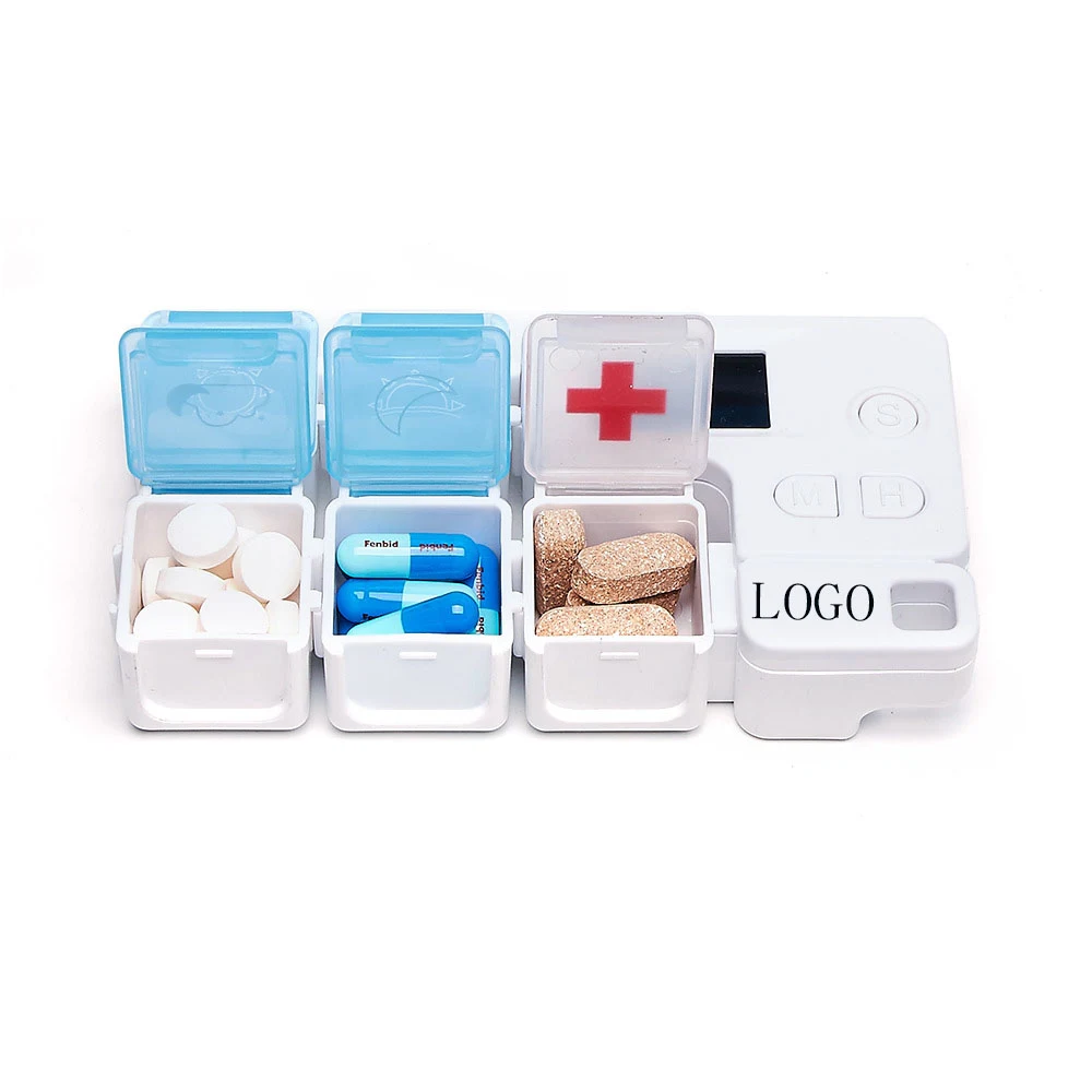 5 Compartment Pillbox with Alarm 1