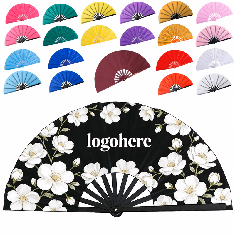 MOQ 10 Large Colorful Practice Fan for Martial Arts