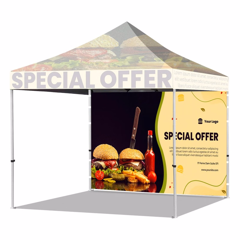 10' Custom Tent Wall With Sublimation