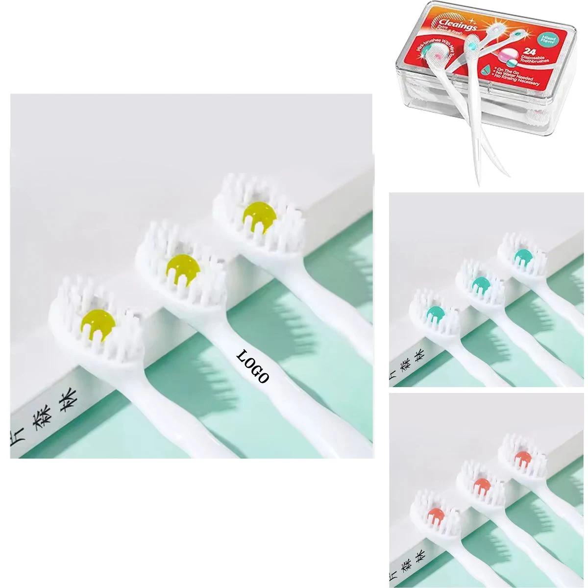 Disposable Toothbrush with Toothpaste 1