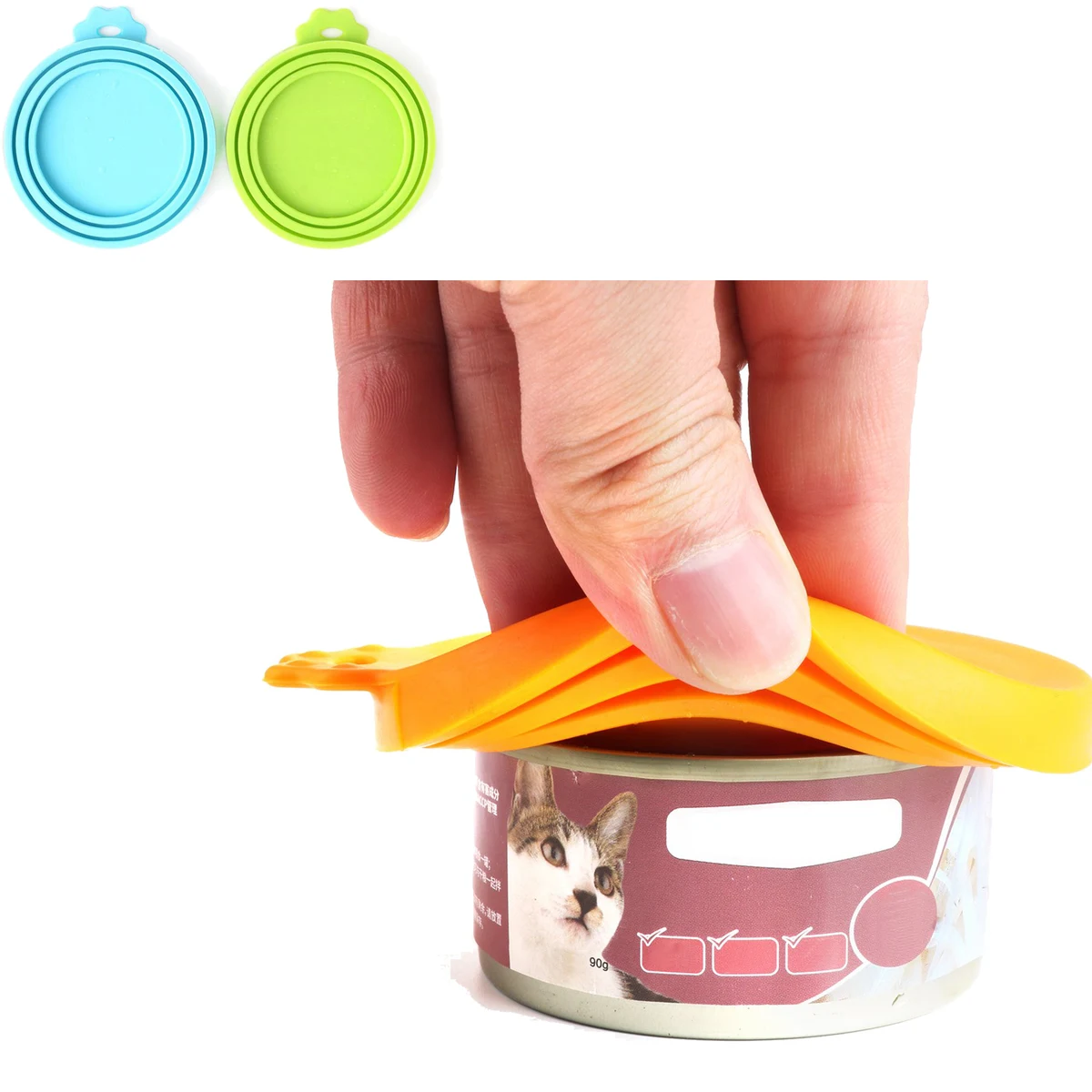 Pet Food Can Cover Silicone Can Lids for Dog and Cat Food 1