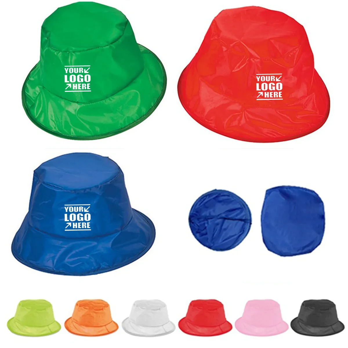 Polyester Folding Fisherman Hat with Pouch 1