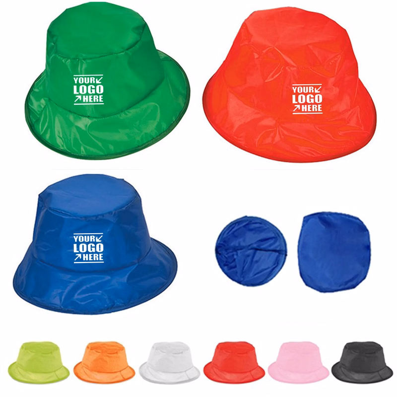 Polyester Folding Fisherman Hat with Pouch