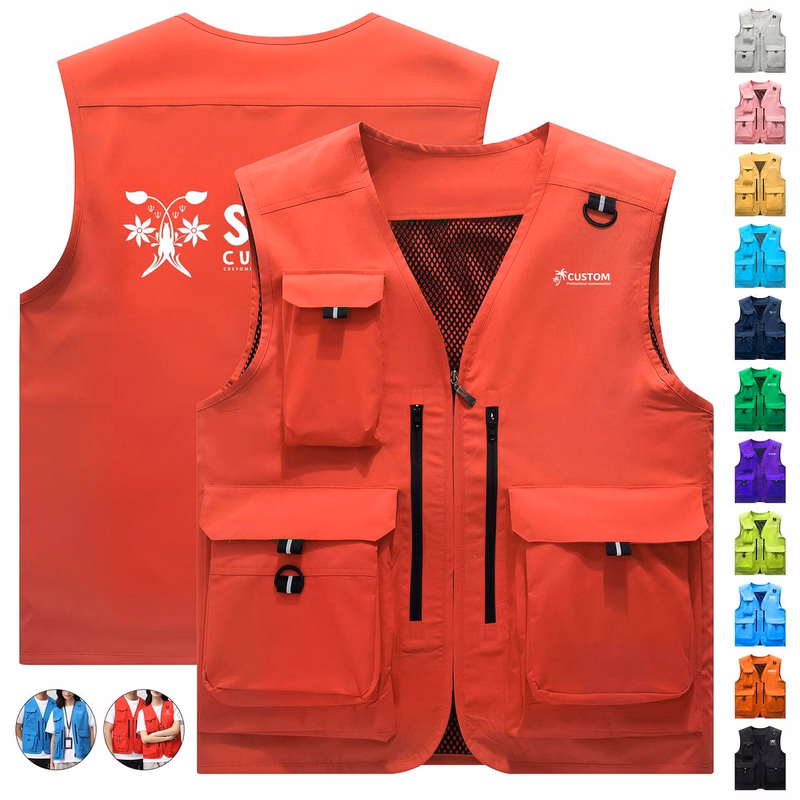 Casual Multi-Pocket Work Vest
