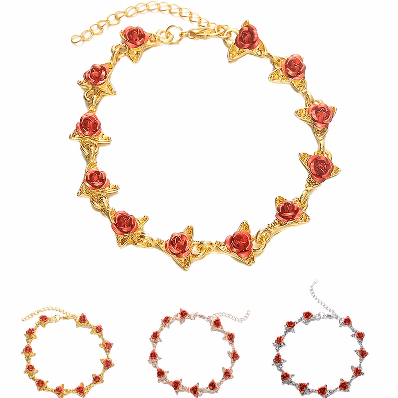 Alloy Rose Bracelets for Women