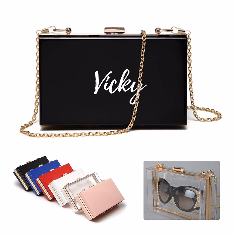 Acrylic Square Crossbody Bag