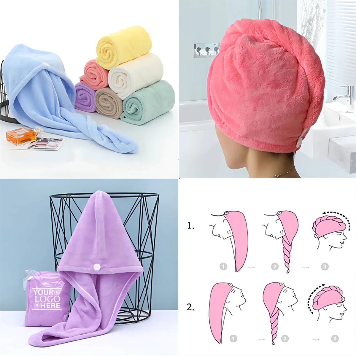 Hair Towel Wrap 1