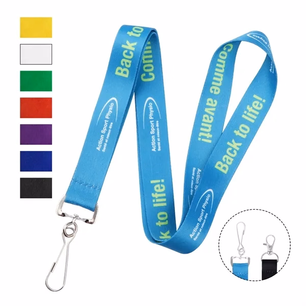 Custom 36" Polyester Lanyards with Metal Swivel Clasp — Corporate ID & Badge Holder