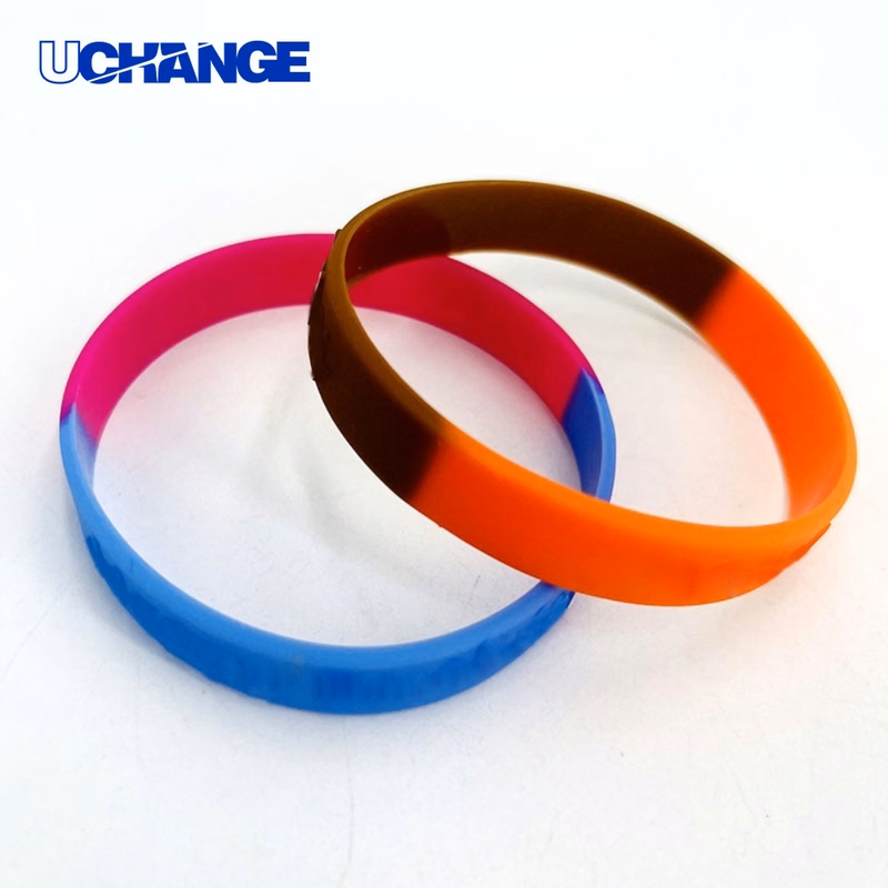 Colorful Silicone Embossed Wristband