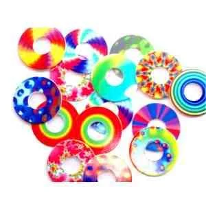 Rainbow Peep Holes, Tokens, POGS - Stock Imprint 1