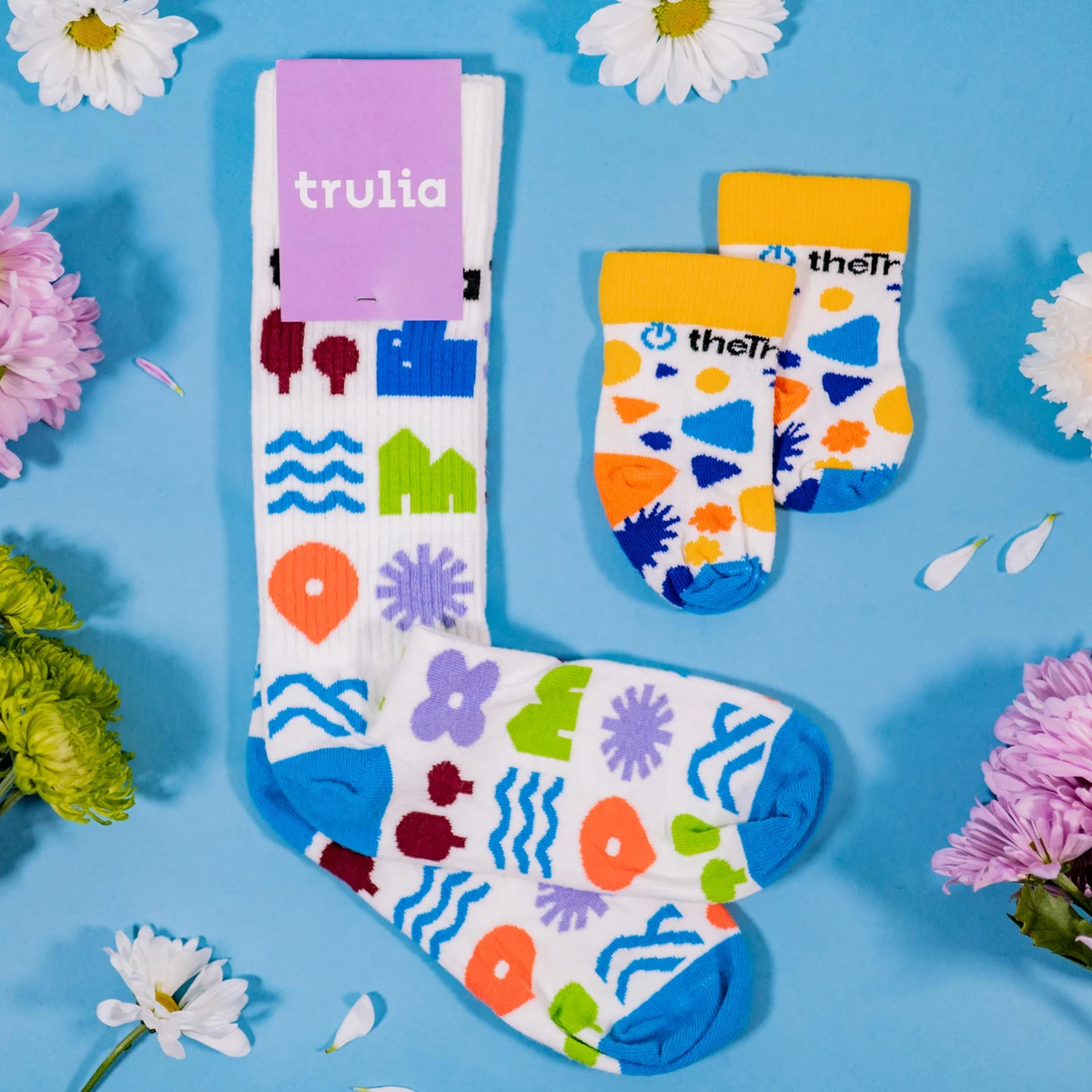 Synthetic Blend Baby Shower Socks - Welcome New Life with Cozy Feet - American Made 1