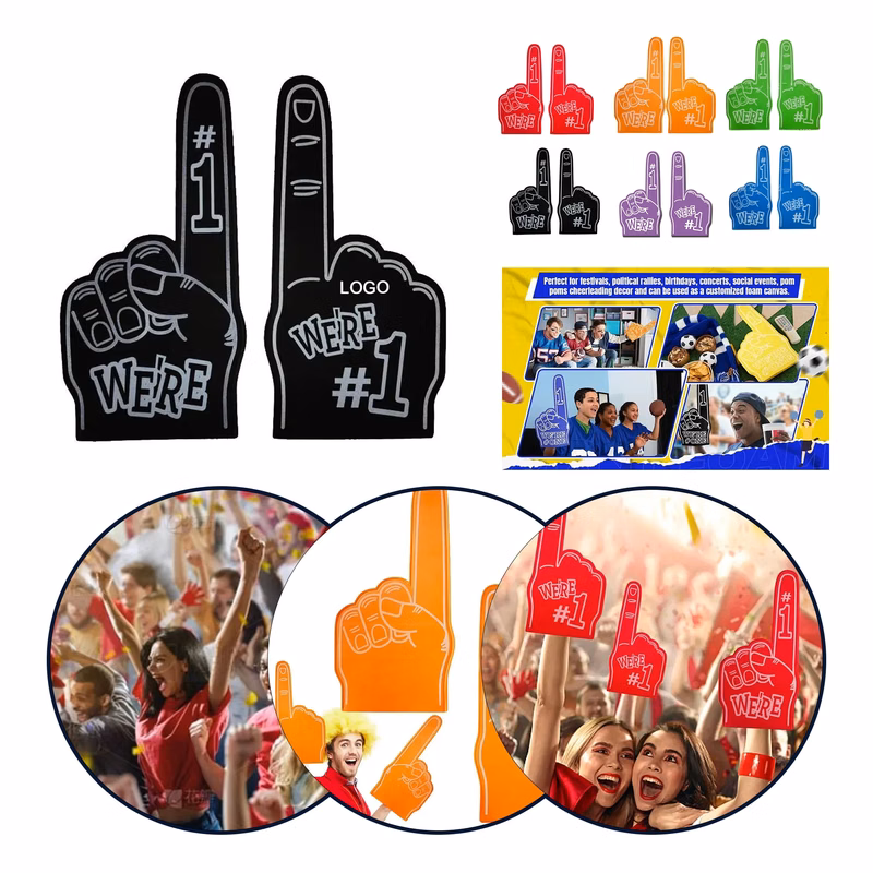EVA Foam Cheerleading Hands 18.1" L x 9.1" W
