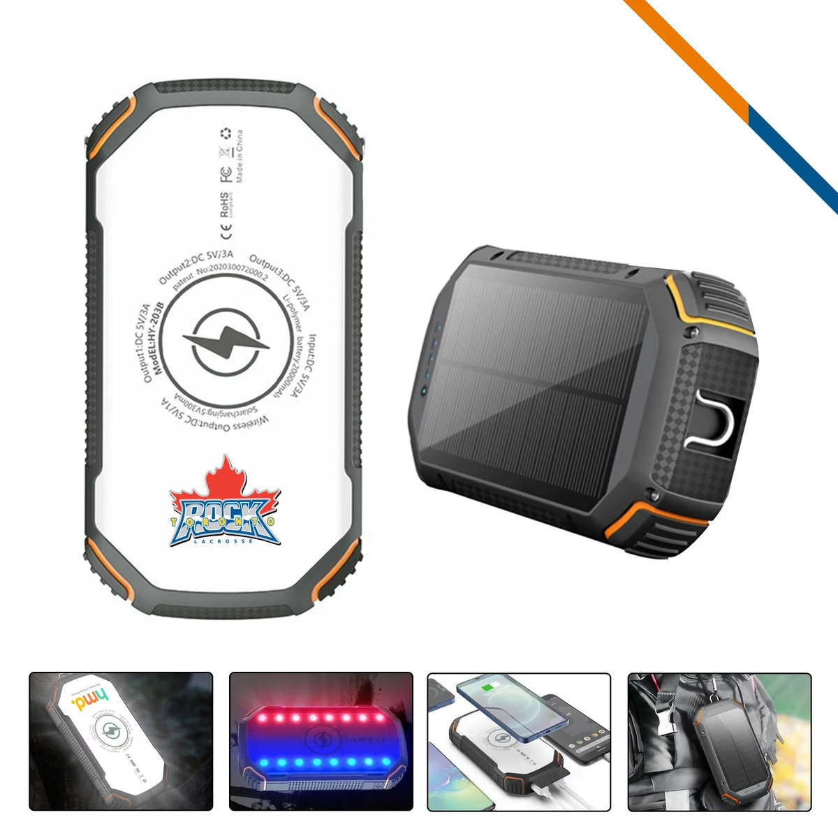 EcoRay Solar Wireless Power Bank - 20000mAh 1