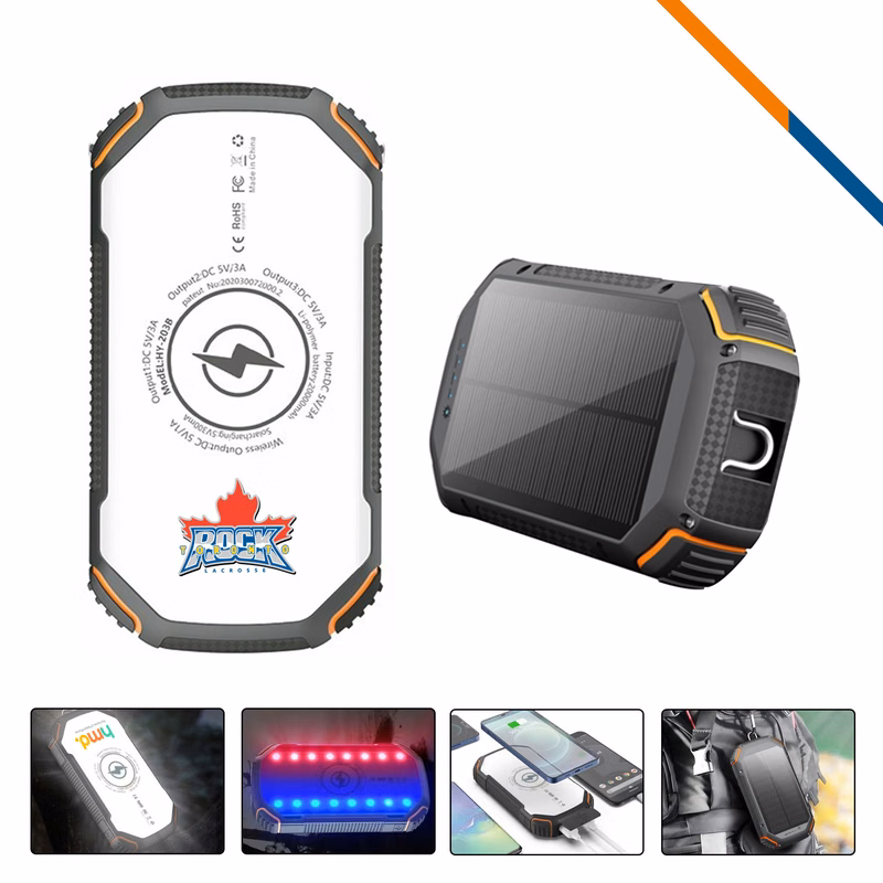 EcoRay Solar Wireless Power Bank - 20000mAh