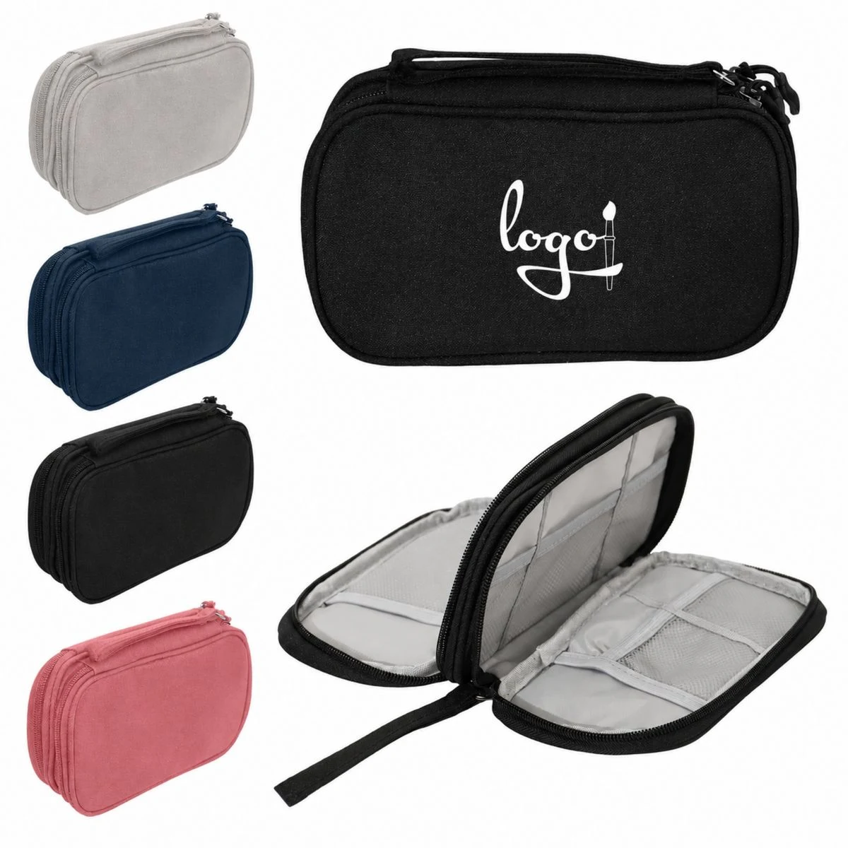 Double Layer Tech Accessories Organizer Bag 1