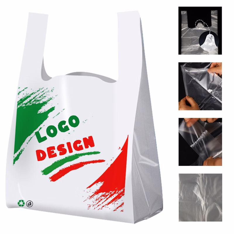 2 mil Milky White Custom Logo Plastic Bags 1000pcs