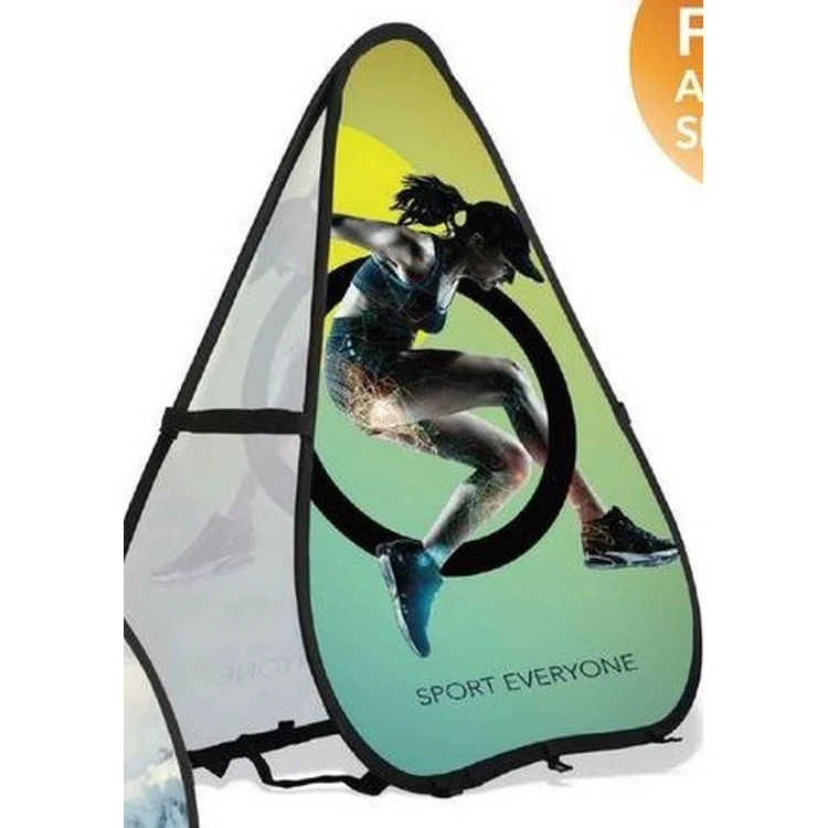 Triangle 2 Sided Pop Out Banner (47"x47") 1