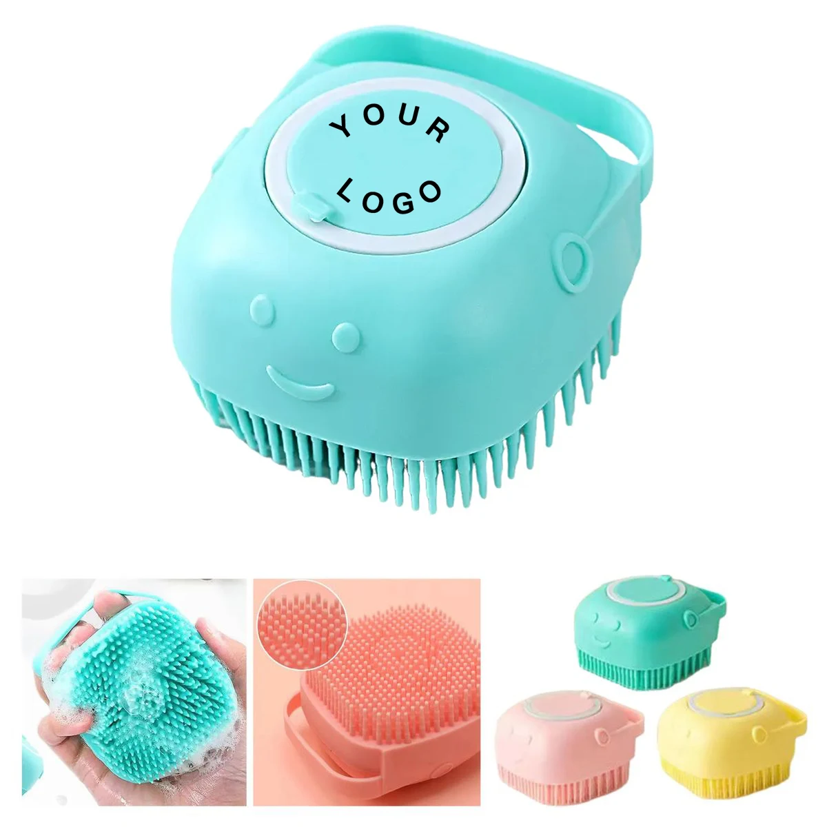 Durable Silicone Pet Grooming Brush for Bathing 1