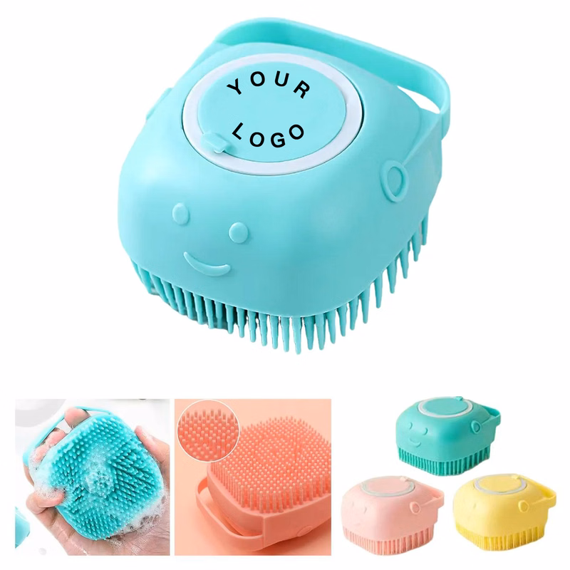 Durable Silicone Pet Grooming Brush for Bathing