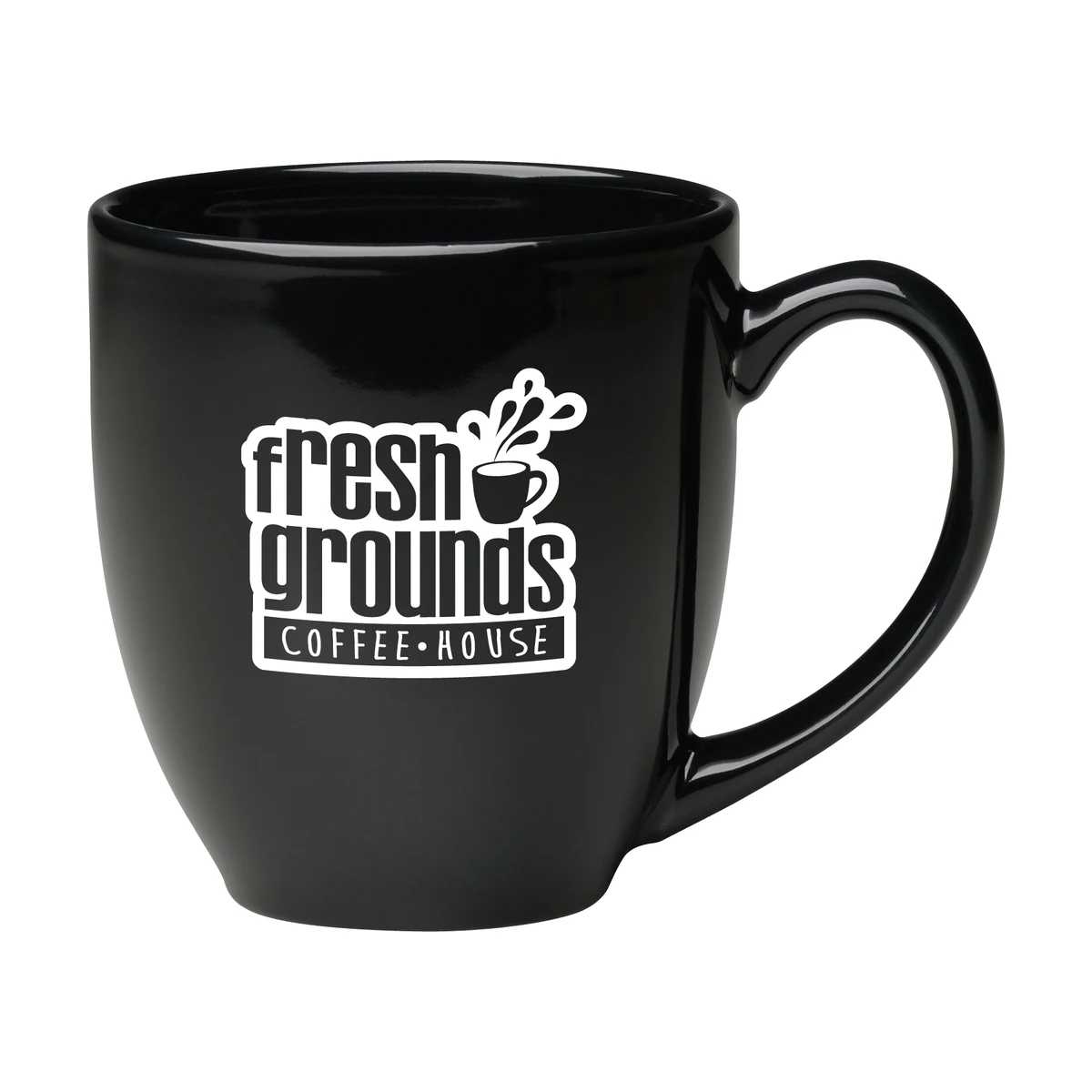 16 oz. Black Bistro Mug 1