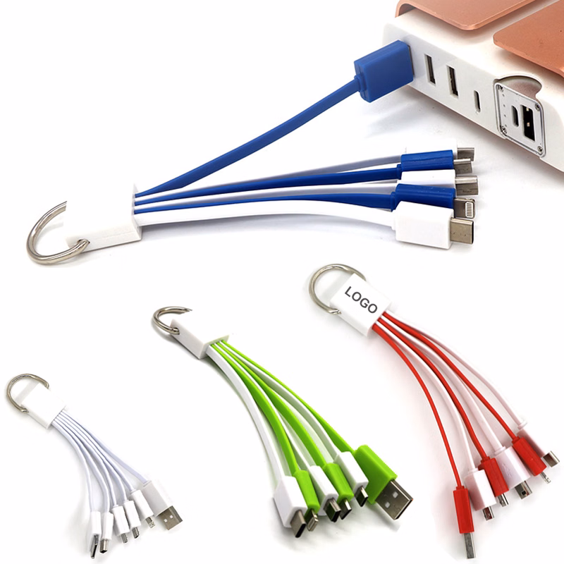 Keychain Charging Cord 5 In 1
