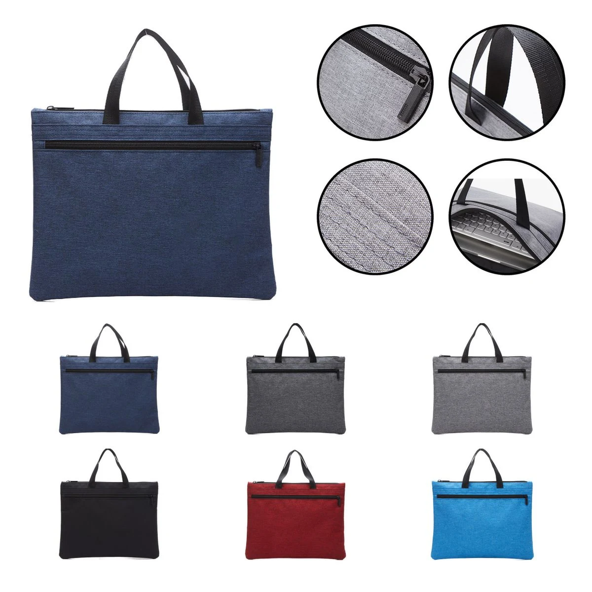 Oxford Zippered Document Carry Bag 1