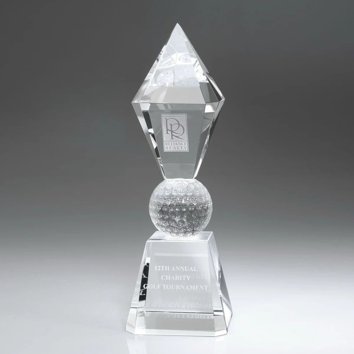 11" Crystal Award - Golf Scepter_D537CA 1