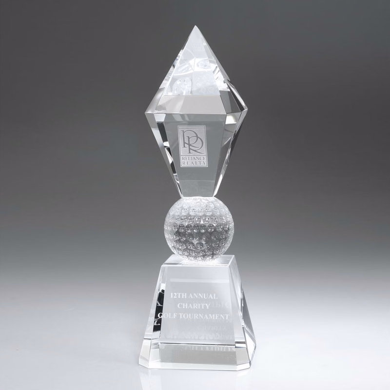 11" Crystal Award - Golf Scepter_D537CA