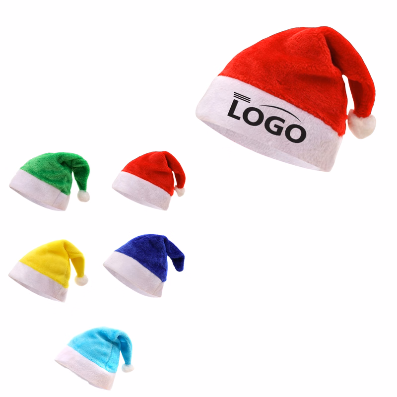 Velvet-Lined Plush New Year's Christmas Cap
