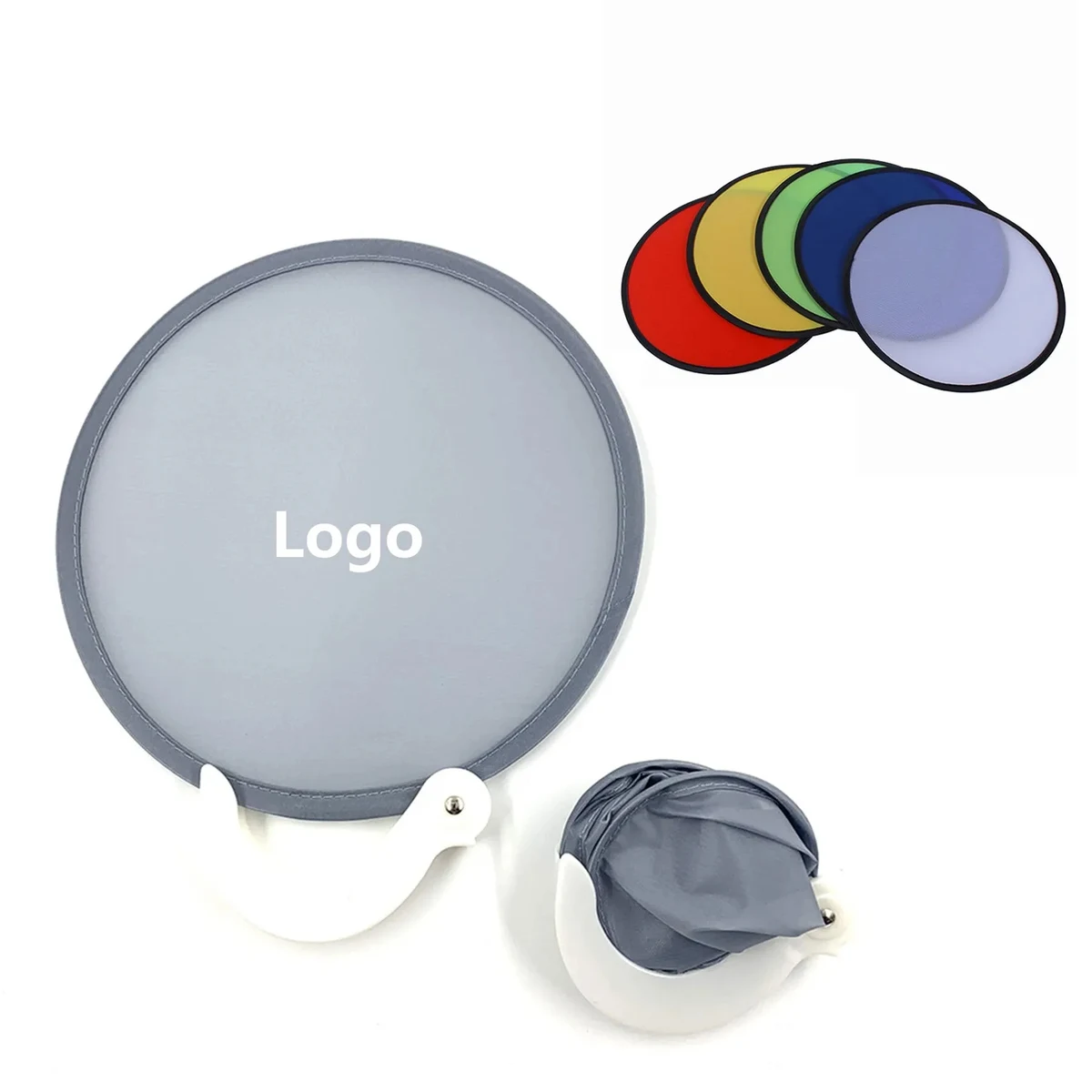 Foldable Nylon Fan With Case 1
