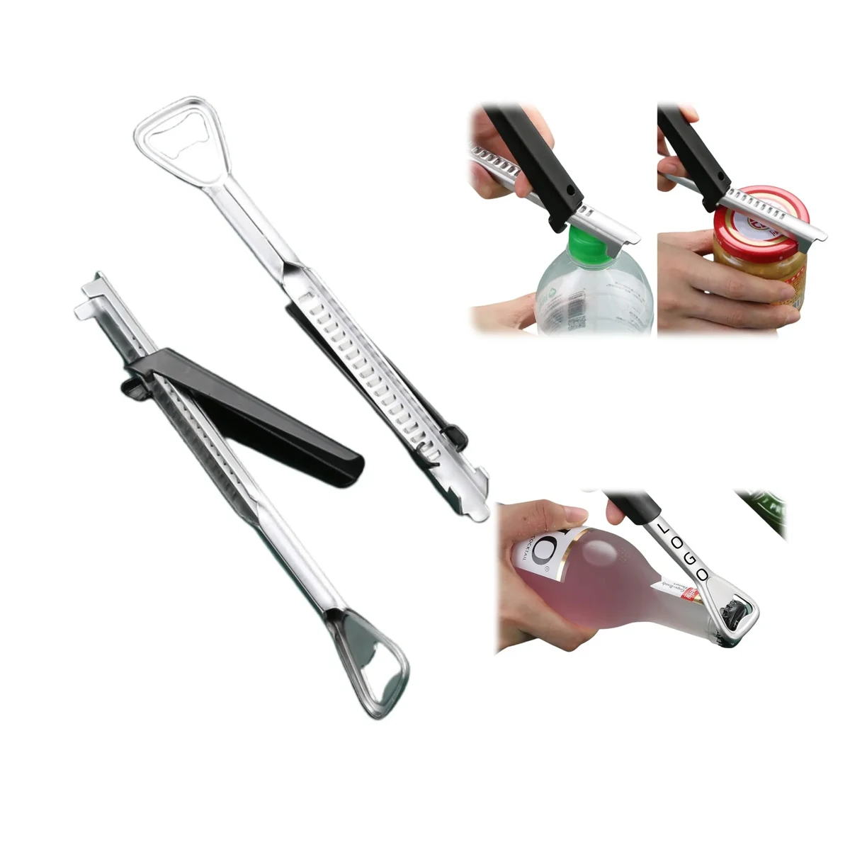 2 in 1 Adjustable Stainless Steel Bottle Can Opener 1