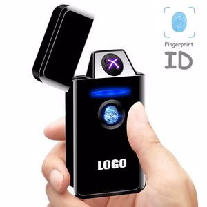 Modern Electric Arc Lighter With Top Fingerprint ID Touch Activation