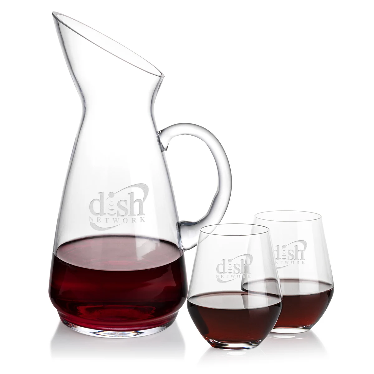 Taroni Carafe & Reina Stemless Wine 1