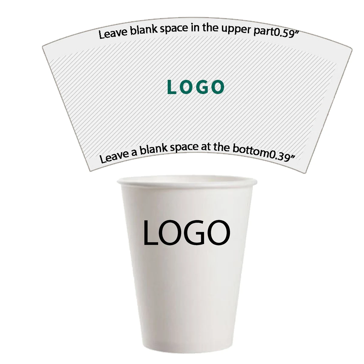 9oz White Disposable Paper Cups 1