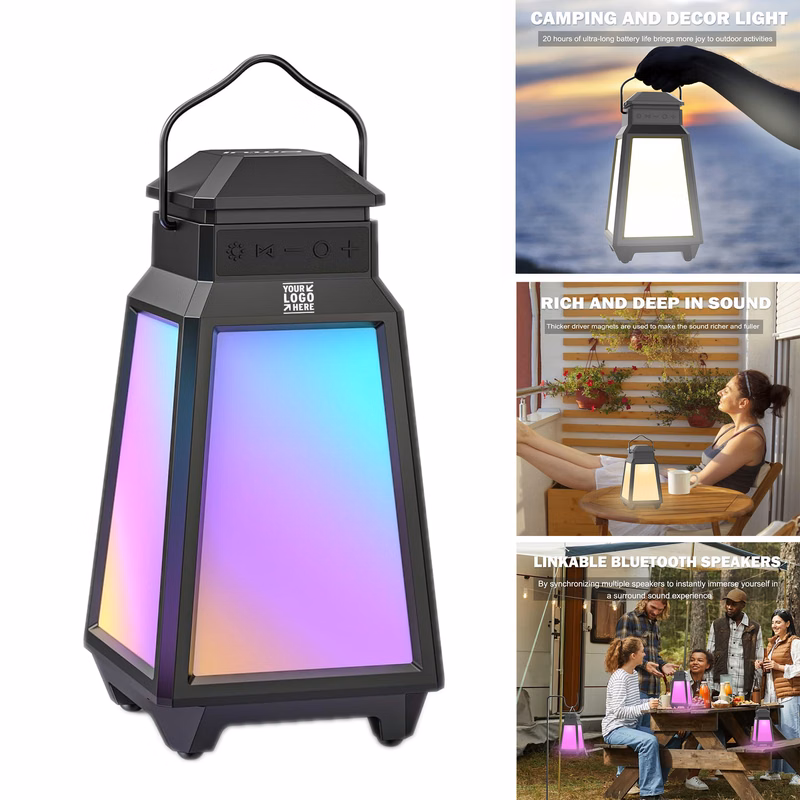 Outdoor Seamlessly To Phone TV Box IPX5 Waterproof Bluetooth Night Light Wireless Speakers