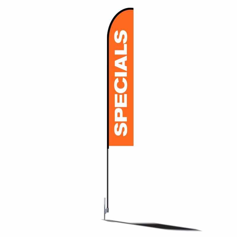 SPECIALS Print Flag Kit 15' Feet Feather feather banner Flag Sign Outdoor Banner