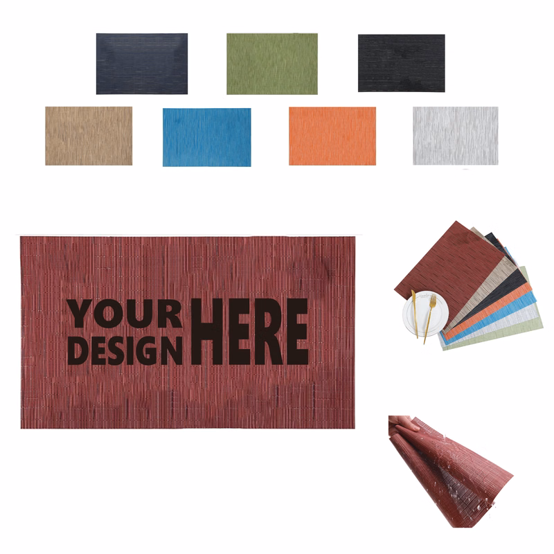Square Placemat with PVC Woven Material